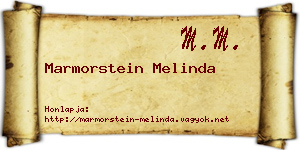 Marmorstein Melinda névjegykártya